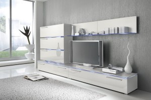 Designerski zestaw DORTMUND biały połysk 